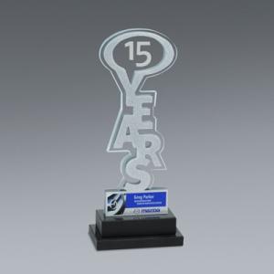 Years Award - 15 Years - 3.5 " x 8.5 "