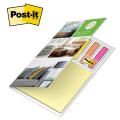 Post-it® Personal Organizer Pak - 25-sheets / 4 Color Process, 100 Colored Flags