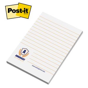 Post-it® Custom Printed Notes 4 x 6 - 25-sheets / 2 Color