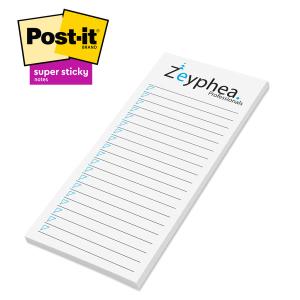 Post-it® Custom Printed Notes 2 3/4 x 6 - 100-sheets / 3 & 4 Color