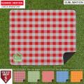 Water Repellent Microfiber Picnic Blanket with Checkered Pattern, 50"x60", Sublimated Edge to Edge 1
